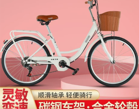 飞鸽牌成人自行车24/26寸变速全轴承实心...