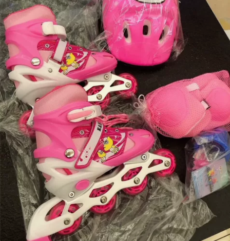 ［低价处理］滑冰场倒闭处理 儿童溜冰鞋全套装男女童滑冰鞋轮滑...