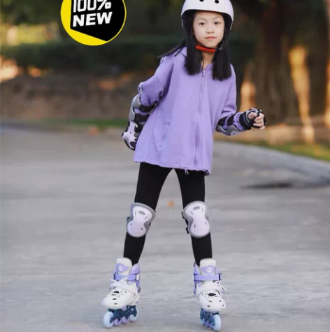 专业轮滑鞋溜冰鞋休闲平花轮滑鞋3色可选儿童...