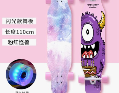 弘鹰专业滑板长板初学者成人青少年刷街韩国男...