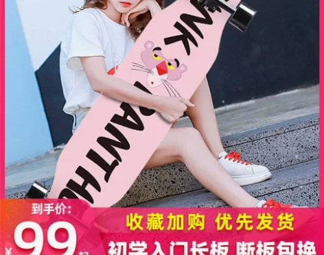 滑板长板专业板初学者韩国女生男生成人青少年...