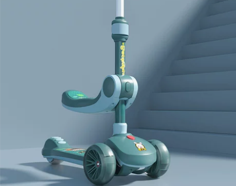 ?【双品节价】兔小贝儿童滑板车单脚滑可坐可...