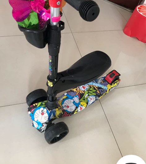 滑板车儿童1-3岁宝宝三合一小孩溜溜车3-...