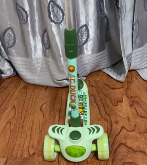 C.Duck小黄鸭儿童滑板车岁，车把4档调...