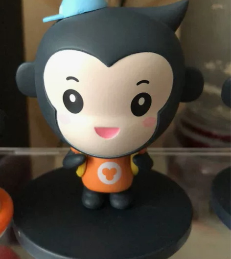 初代绝版小猿手办。背书包上学小猿手办 感兴...