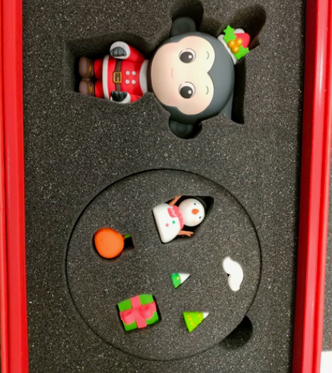 小猿圣诞款系列 一整套，带包装盒 感兴趣的...