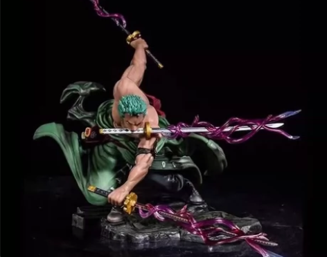 海贼王手办三千世界索隆GK优质版大号双头雕...