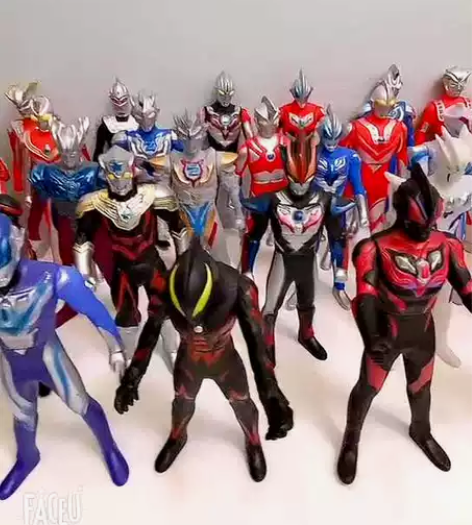 奥特曼23cm国产软胶玩具儿童手办模型可动...