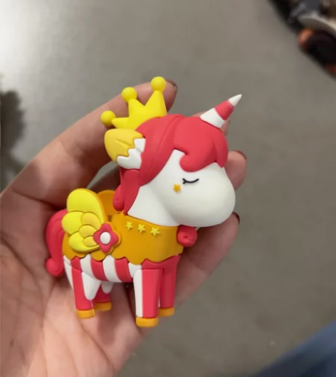 包邮魔法独角兽盲盒娃娃少女心可爱手办桌面汽...