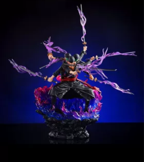 海贼王 GK三头六臂九刀流阿修罗索隆 手办...