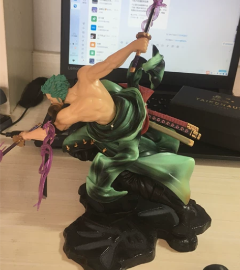 海贼王三千世界索隆大号手办阿修罗三刀流战斗...