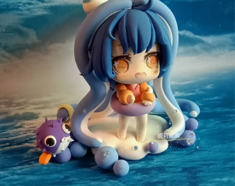 (展示)泳池派对璐璐 冰雪节璐璐粘土手...