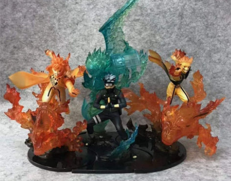 （特价）火影忍者卡卡西水门鸣人手办模型摆件...