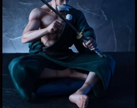 日本动漫海贼王手办 三千世界索隆 三刀流草...