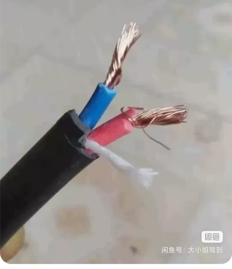 工地闲置一批2芯6平方纯铜电缆线纯铜2芯电...