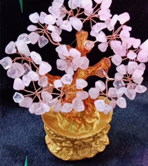 天然黄水晶发财树小摇钱树家居摆件办公室酒柜...