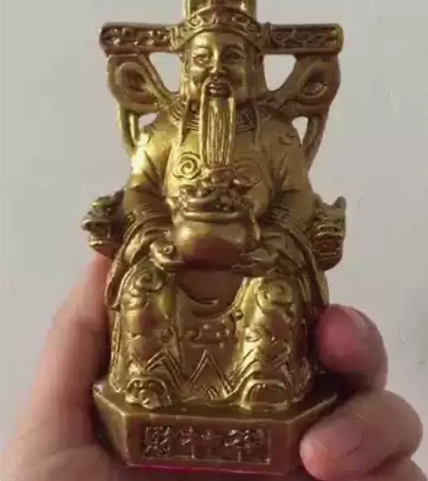 纯铜黄铜财神，铜工艺品摆件，创意礼品饰品，...