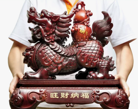 【新年价】麒麟摆件室内家庭招财工艺品客厅电...