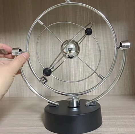 客厅摆件装饰品永动仪牛顿摆球办公桌工艺品办...