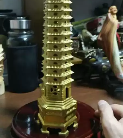 铜制：文昌塔（一对） 全新工艺品摆件，寓意...