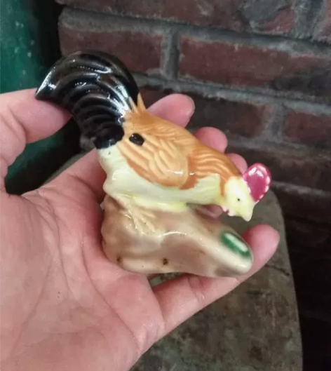 石湾公仔#小公鸡，石湾美术厂七八十年代出品...