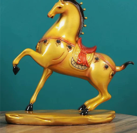 轻奢马摆件招财客厅装饰摆设办公室乔迁新房新...