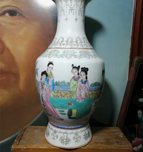 80年代景德镇厂货柴窑台灯。 保真包老。完...