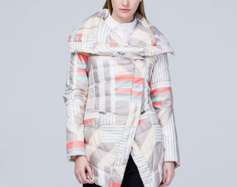 ORIGIN安瑞井女装秋冬外套长袖翻领修身...