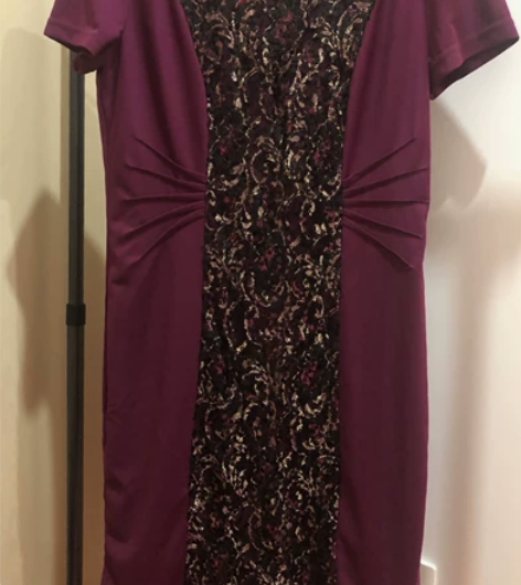 【服饰专区】端庄优雅气质连衣裙女春夏款短袖...