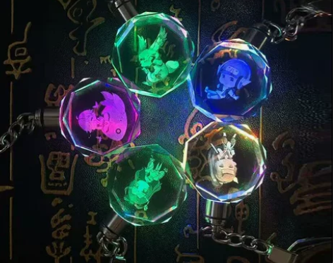 创意明日方舟王者原神比卡丘七彩小挂件游戏