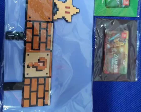 任天堂官方正品特典,冰箱贴和收纳袋,擦布,...