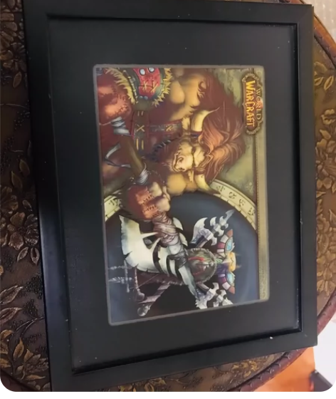 魔兽世界内测时期复制原画，暴雪正品，尺寸 ...