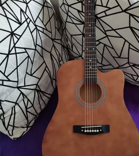 【1288买的一次没用】单板吉他全新38寸...