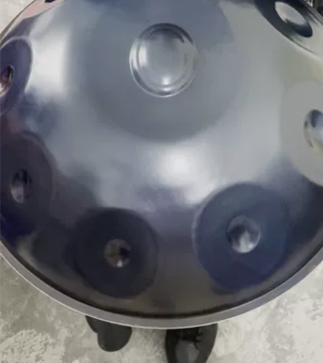 手碟氮化版handpan D小调蓝灰色 九...