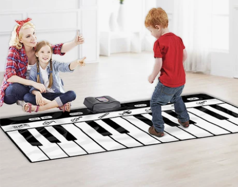儿童脚踏电子琴跳舞脚踩钢琴毯男孩女孩宝宝益...