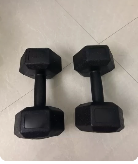 哑铃男士健身家用器，2只哑铃10斤，总重一...