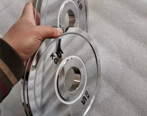 纯钢板镀铬精准杠铃片，杠铃哑铃片，精准举重...