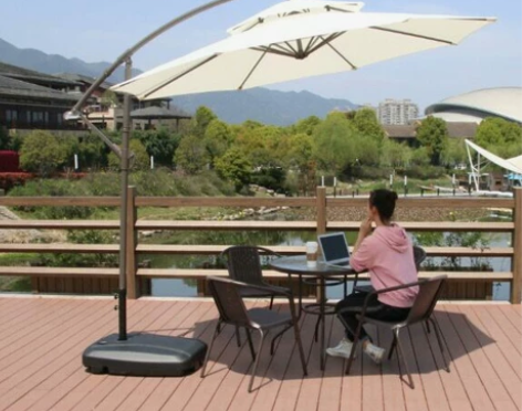 户外庭院伞遮阳伞罗马折叠香蕉伞沙滩伞室外庭...