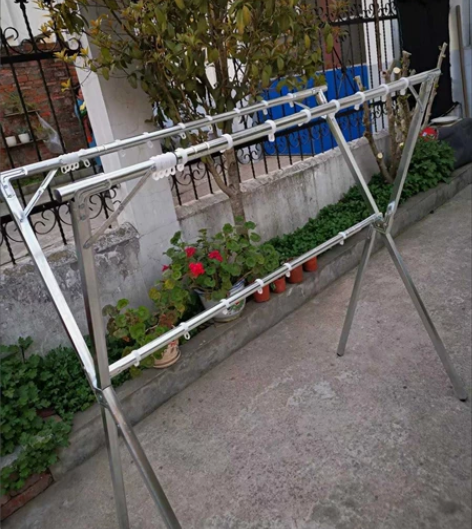 【捡漏】49.9元全不锈钢晾衣架 全不锈钢...