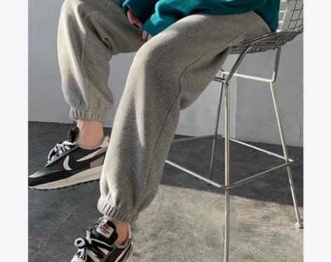 加绒加厚哈伦裤秋冬2021新款卫裤高腰休闲...