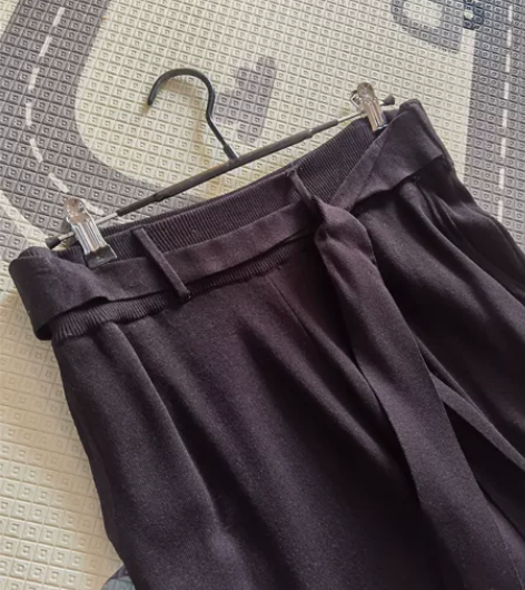 ZARA全新黑色秋冬针织裤运动裤便宜出 针...