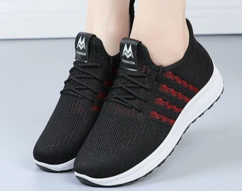 女鞋春季休闲运动鞋韩版潮流百搭跑步鞋中年妈...