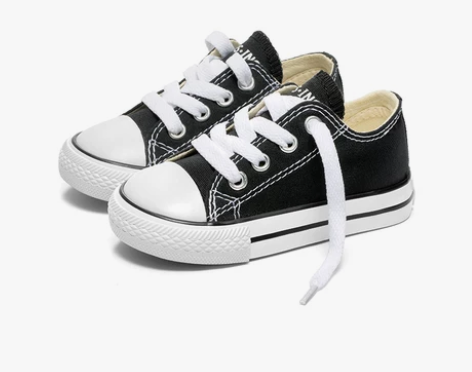 kids.ing儿童鞋帆布鞋女魔术贴经典春...