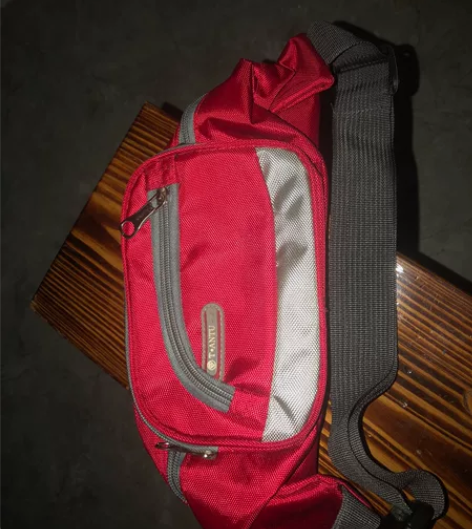 运动跑步腰包女时尚防水布大容量多隔层男收银...