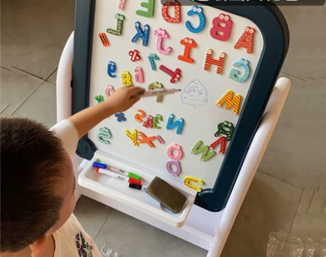 儿童画板支架式磁性涂鸦板幼儿水笔写字板家用...