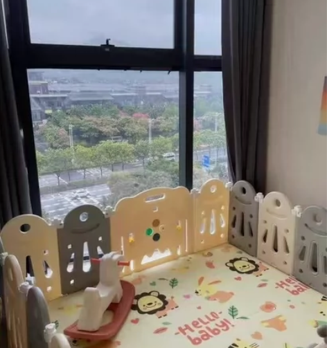 澳乐百变折叠游戏围栏宝宝防护栏栅婴儿儿童爬...