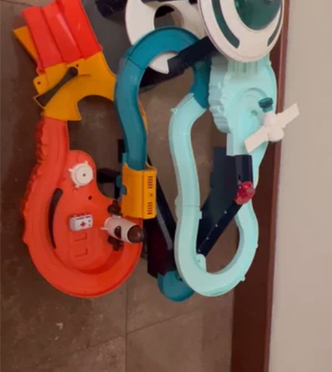 火星基地电动轨道车玩具 汽车闯关大冒险滑行...