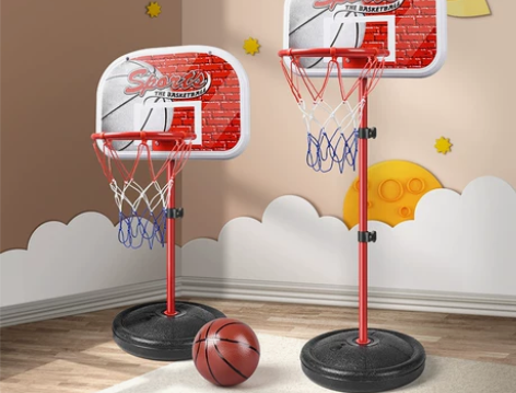 儿童篮球架玩具可升降投篮框球框两一五周岁宝...