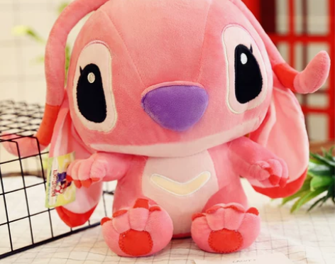 ?史迪仔毛公仔  安琪 粉色毛公仔 坐高5...