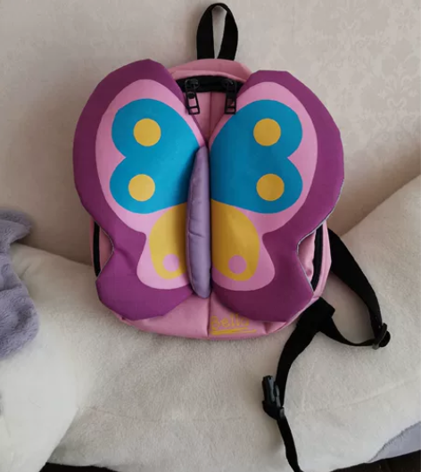 小宝宝用的背包，安全扣，双拉链，质量非常好...